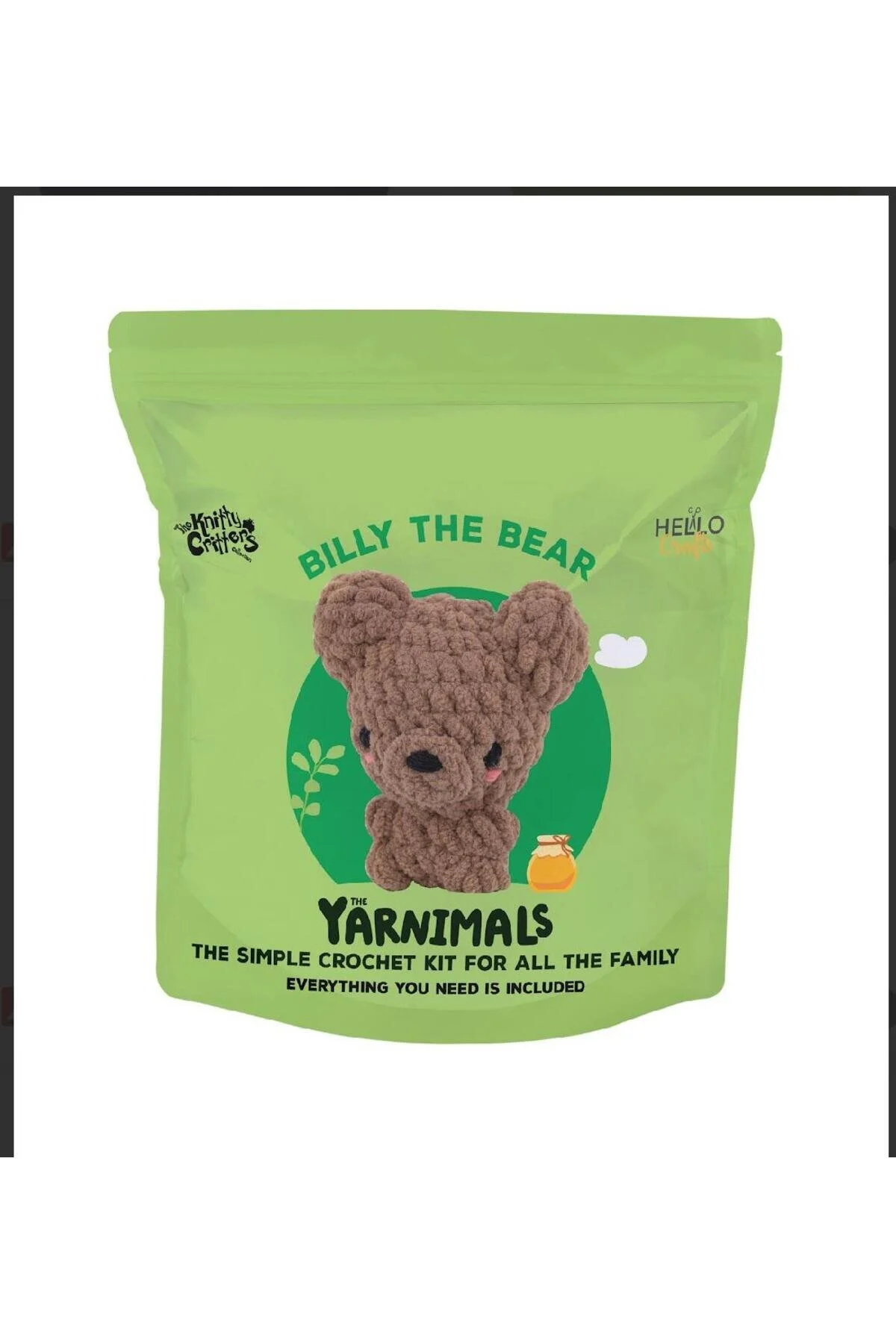 KOLAY ÖRGÜ KADİFE MİNİ AMİGURUMİ KİTİ BILLY THE BEAR