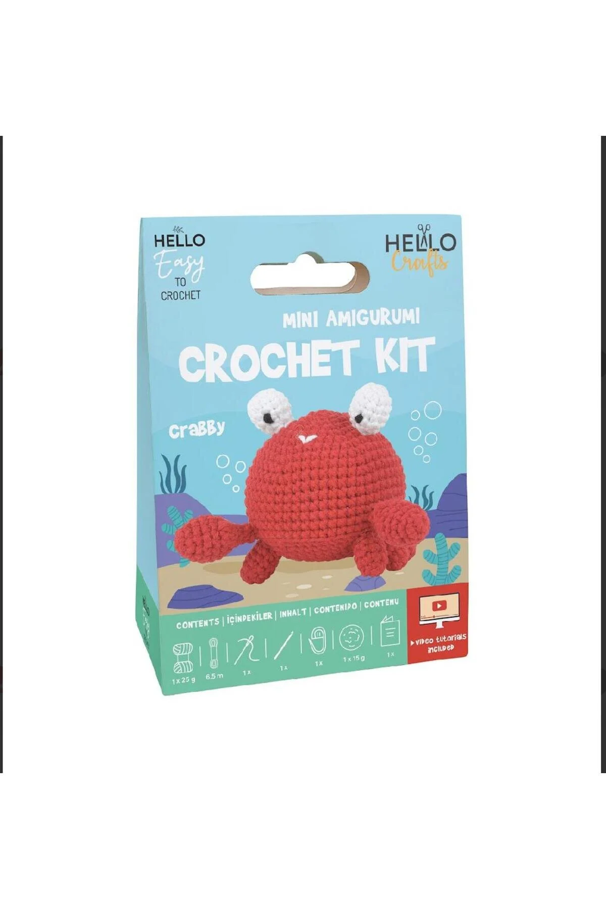 Mini Amigurumi Kiti Crabby (videolu Anlatım)