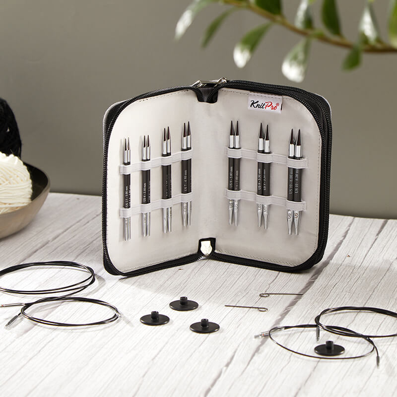 KnitPro Karbonz Midi Kısa Set (10cm)