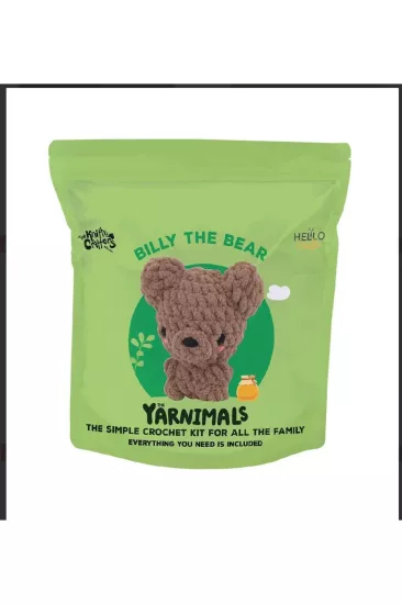 KOLAY ÖRGÜ KADİFE MİNİ AMİGURUMİ KİTİ BILLY THE BEAR