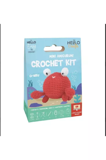 Mini Amigurumi Kiti Crabby (videolu Anlatım)