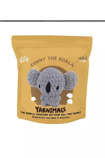 KOLAY ÖRGÜ KADİFE MİNİ AMİGURUMİ KİTİ KENNY THE KOALA