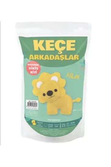 KEÇEDEN OYUNCAK  YAPIM KİTİ ’’ASLAN’’  10 cm
